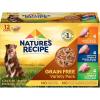 imageNatures Recipe Grain Free Chicken Recipe Chicken ampamp Venison Recipe and Chicken ampamp Duck Recipe in Savory Broth Variety Pack Wet Dog Food 12275 oz Cups 2 CountChickenDuckVenison Variety