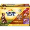 imageNatures Recipe Grain Free Chicken Recipe Chicken ampamp Venison Recipe and Chicken ampamp Duck Recipe in Savory Broth Variety Pack Wet Dog Food 12275 oz Cups 2 CountChickenBeefTurkeyLamb Variety