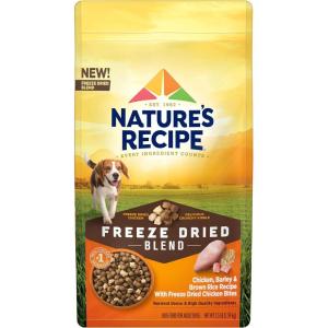 imageNatures Recipe Dry Dog Food with Freeze Dried Chicken Bites Chicken Barley ampamp Brown Rice Recipe 35 lb Bag Pack of 4Chicken  Barley  Brown Rice