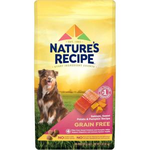 imageNatures Recipe Grain Free Dry Dog Food Salmon Sweet Potato ampamp Pumpkin Recipe 12 lb BagSalmon  Sweet Potato  Pumpkin