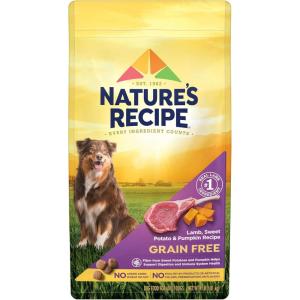 imageNatures Recipe Grain Free Lamb Sweet Potato ampamp Pumpkin Recipe Dry Dog Food 24 lb BagLamb  Sweet Potato  Pumpkin
