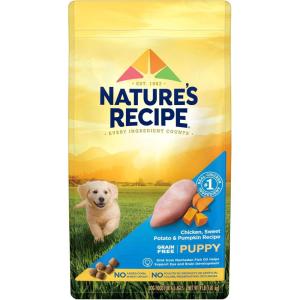 imageNatures Recipe Grain Free Puppy Chicken Sweet Potato ampamp Pumpkin Recipe Dry Dog Food 12 lb BagChicken  Sweet Potato  Pumpkin Recipe