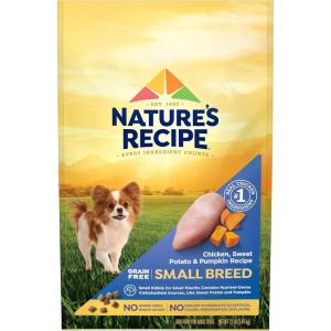 imageNatures Recipe Grain Free Small Breed Dry Dog Food Chicken Sweet Potato ampamp Pumpkin Recipe 12 lb BagChicken  Sweet Potato  Pumpkin