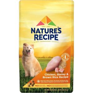 imageNatures Recipe Lamb Barley ampamp Brown Rice Recipe Dry Dog Food 12 lb BagChicken  Rice