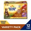 imageNatures Recipe Chicken Salmon and Turkey Recipes Variety Pack Wet Dog Food 12275 oz Cups 2 Count Pack of 2ChickenBeefTurkeyLamb Variety